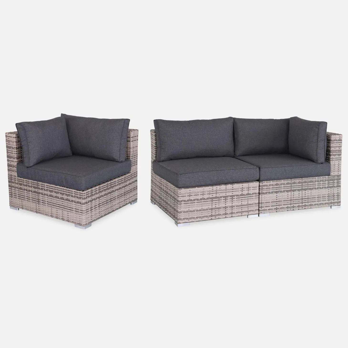 Wicker loungeset 12 tot 14 plaatsen