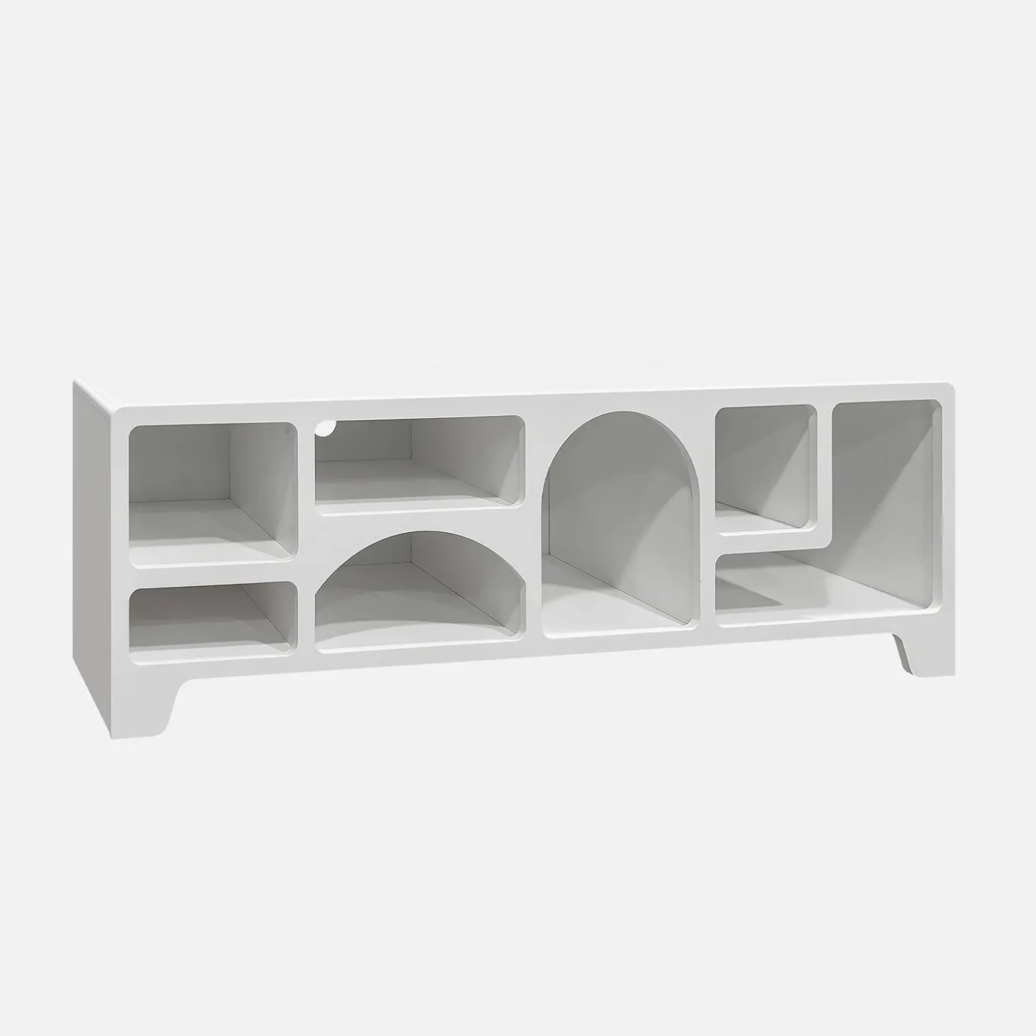 Wit hout effect organisch tv-meubel, 160cm