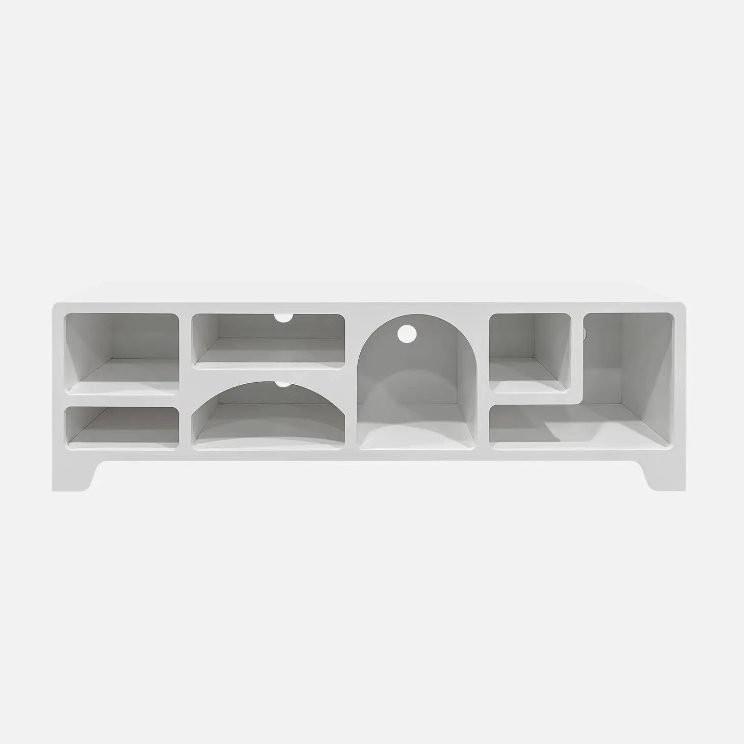 Wit hout effect organisch tv-meubel, 160cm
