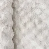 Wit vloerkleed voor binnen met reliëf