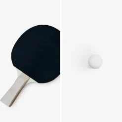 2x pingpongbatje 3x pingpongbal