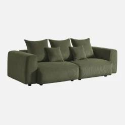 3-zits corduroy bank met afneembare hoes