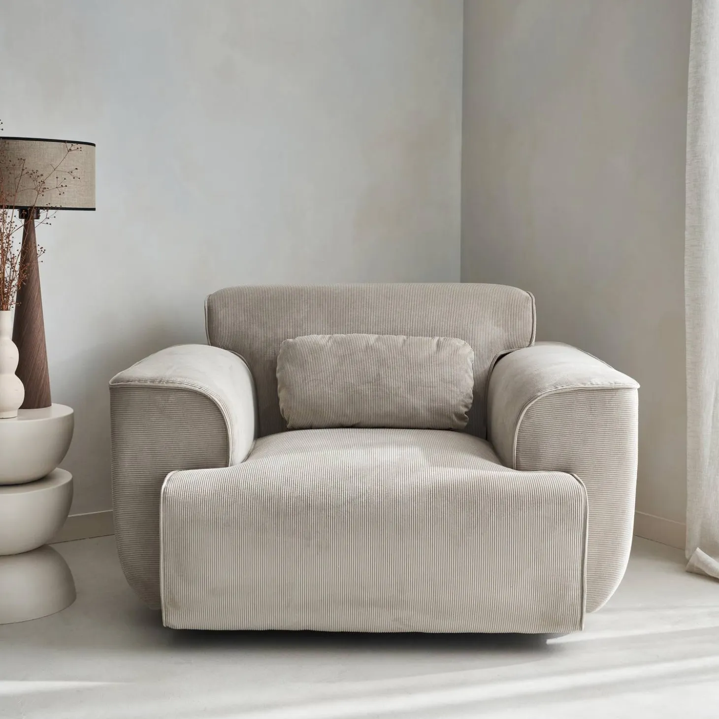1-zits corduroy fauteuil