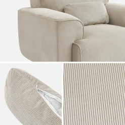 1-zits corduroy fauteuil