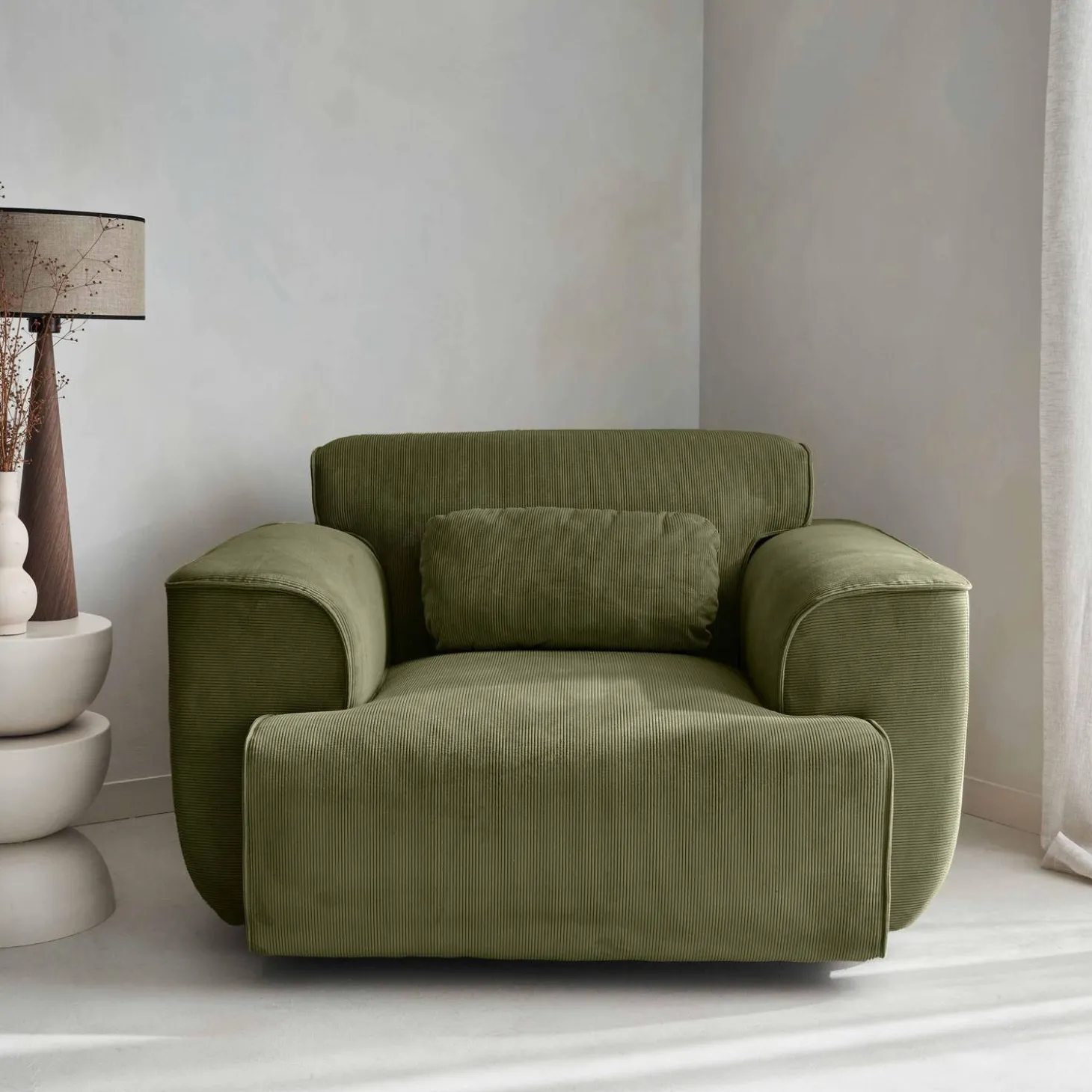 1-zits corduroy fauteuil