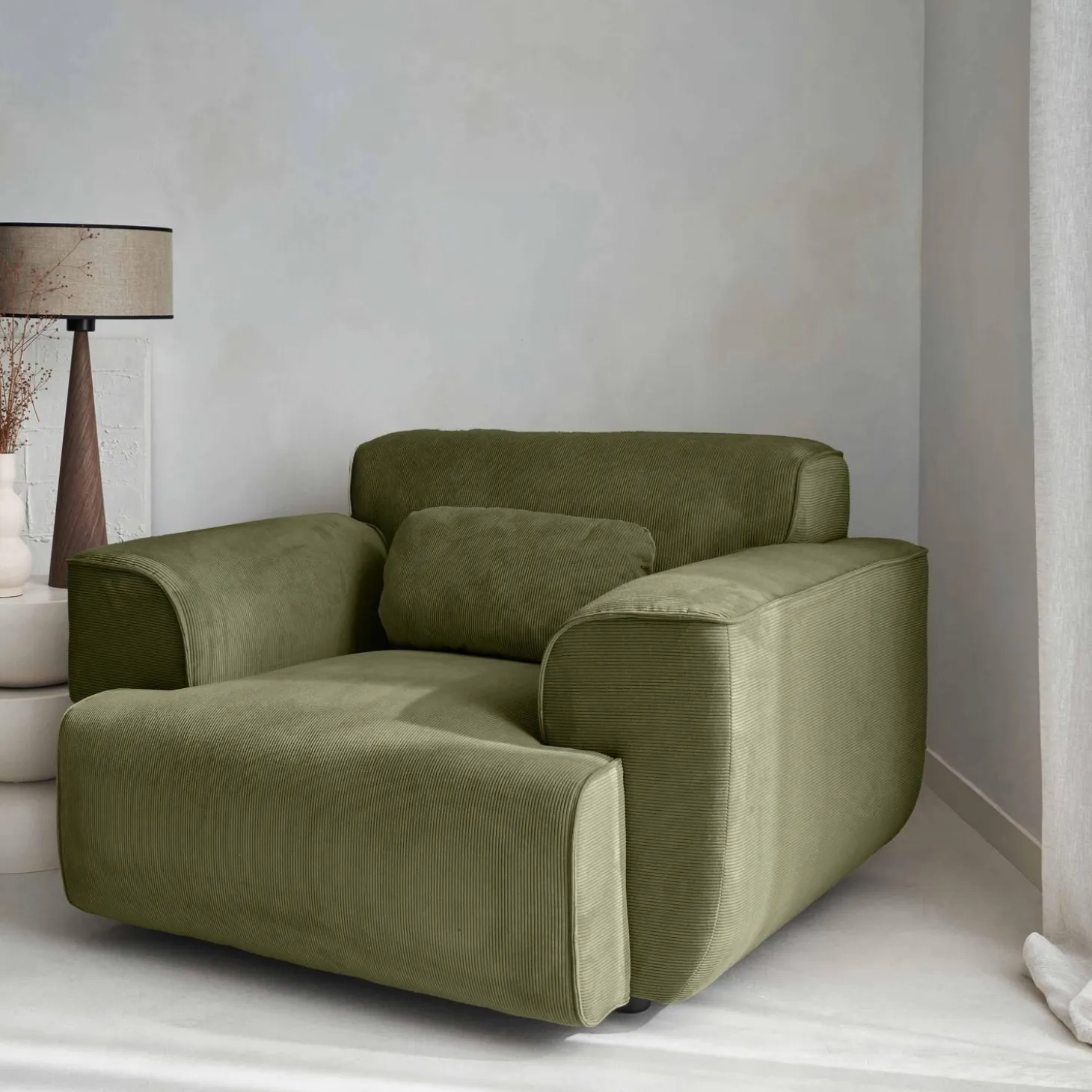 1-zits corduroy fauteuil