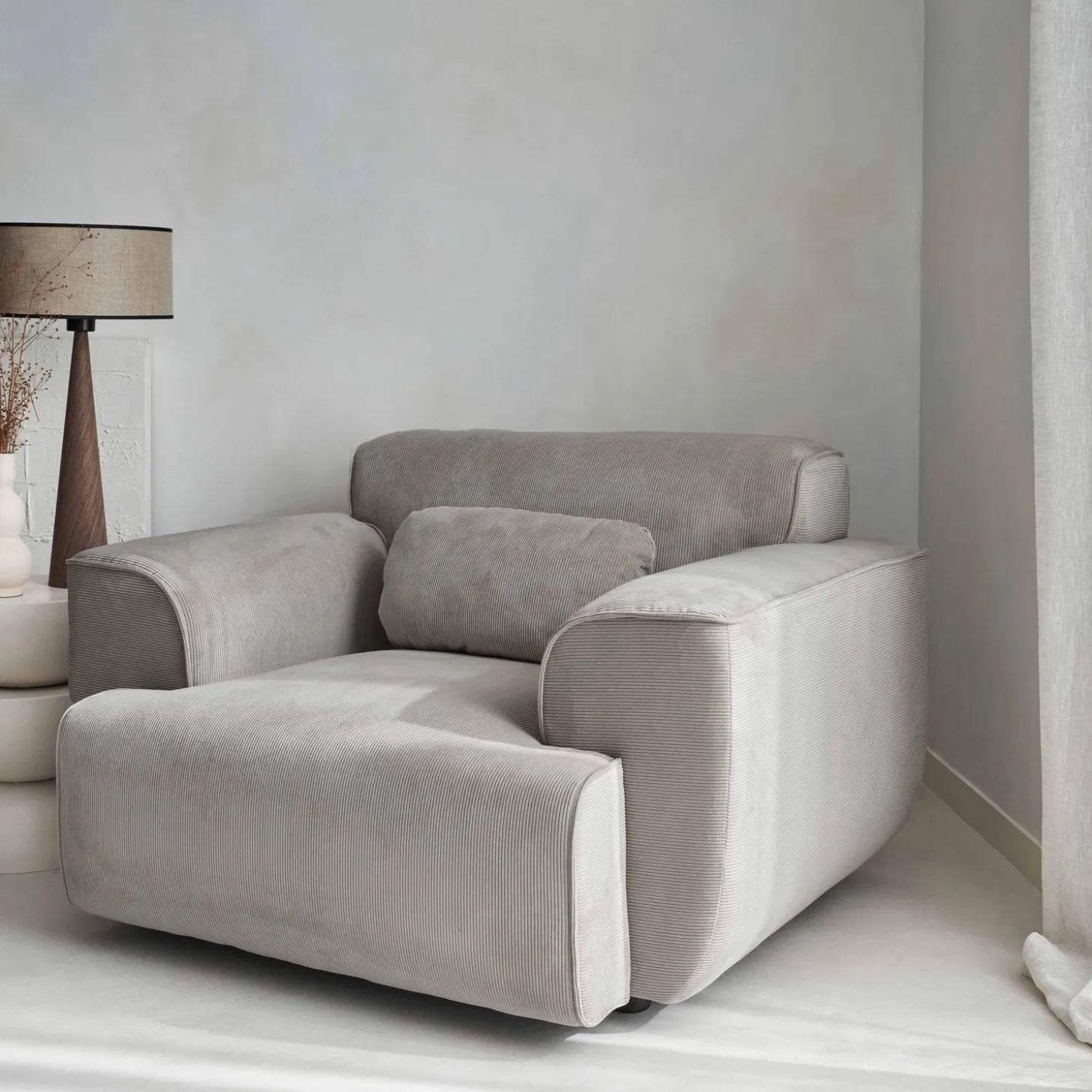 1-zits corduroy fauteuil