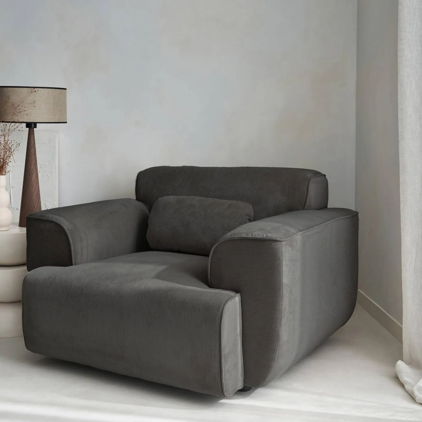 1-zits corduroy fauteuil