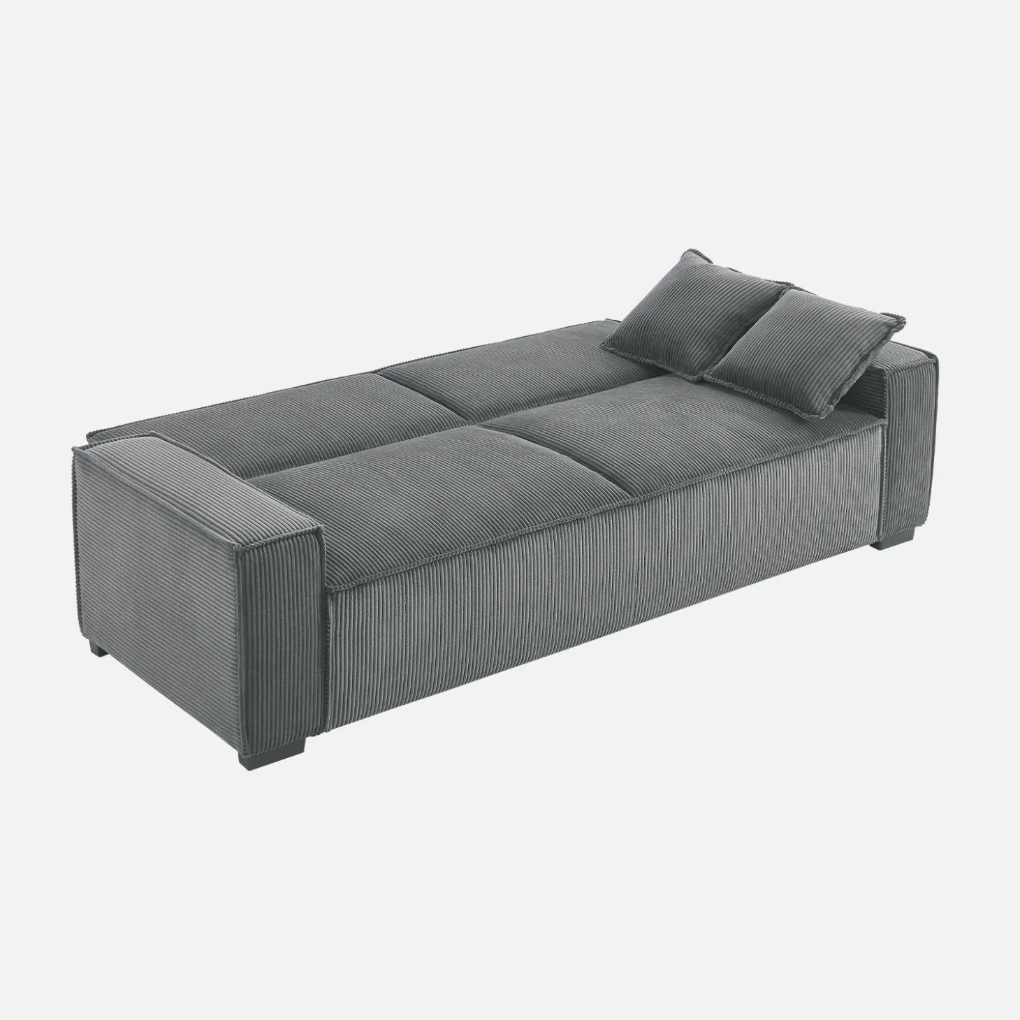 3-zits corduroy slaapbank