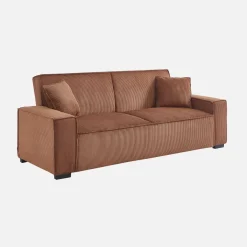 3-zits corduroy slaapbank
