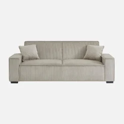 3-zits corduroy slaapbank