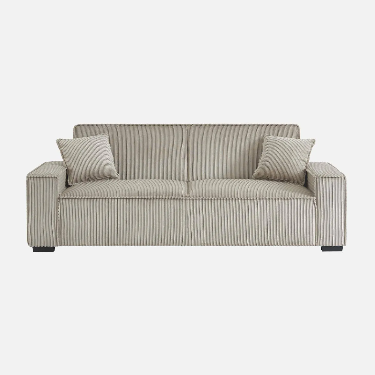 3-zits corduroy slaapbank