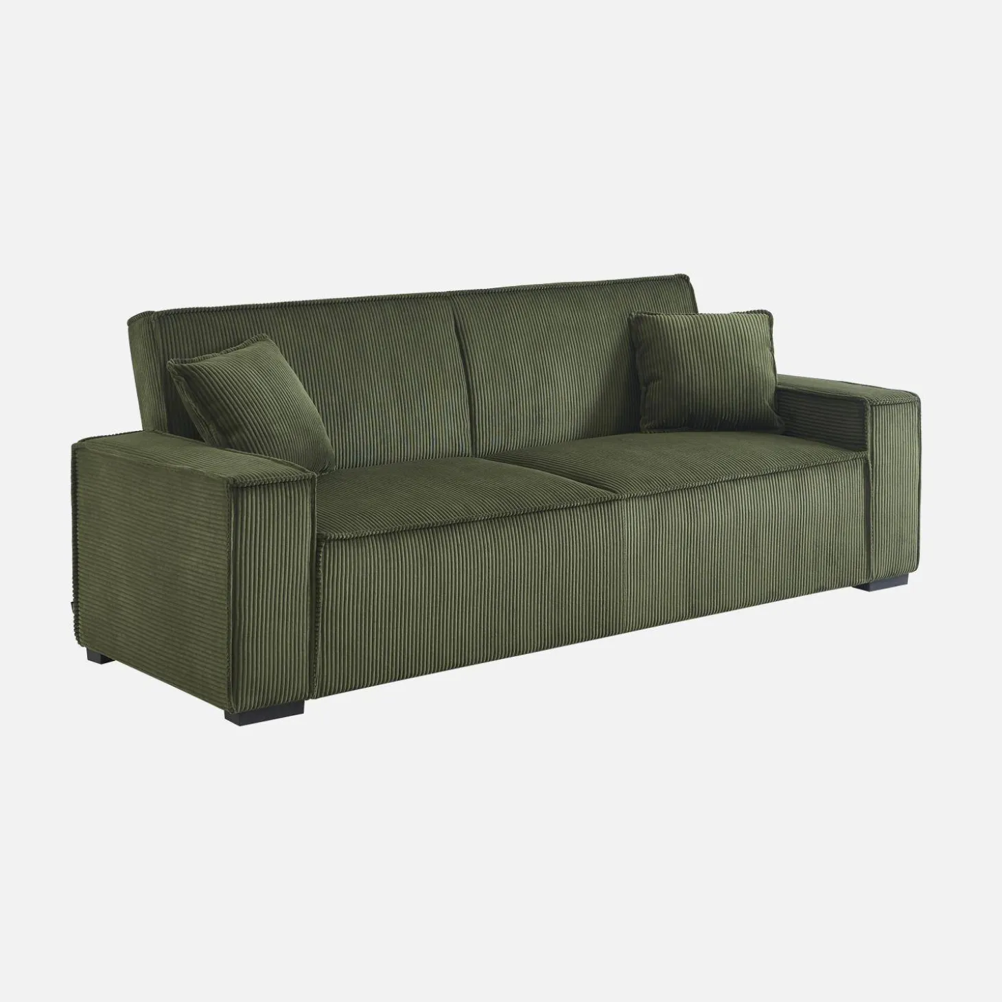 3-zits corduroy slaapbank