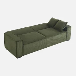 3-zits corduroy slaapbank