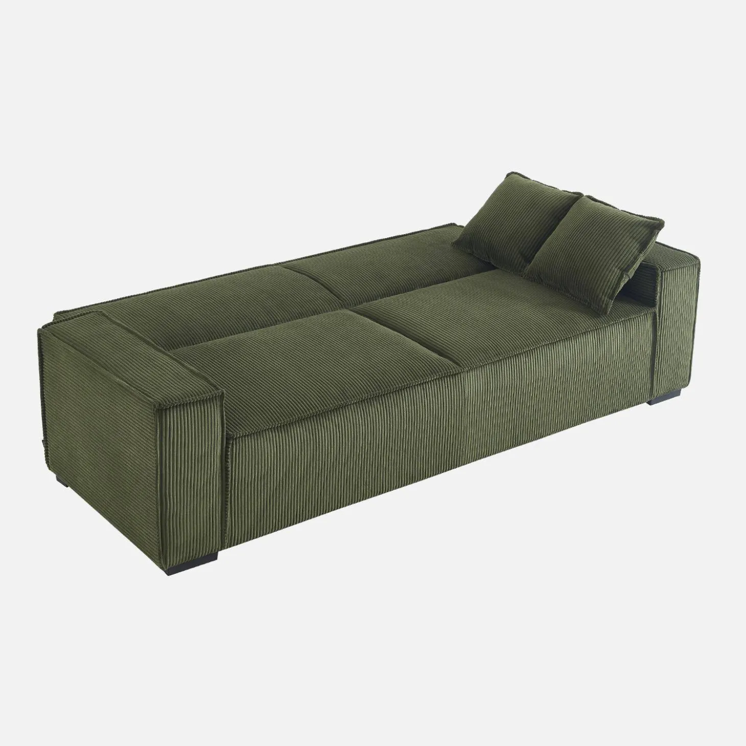 3-zits corduroy slaapbank
