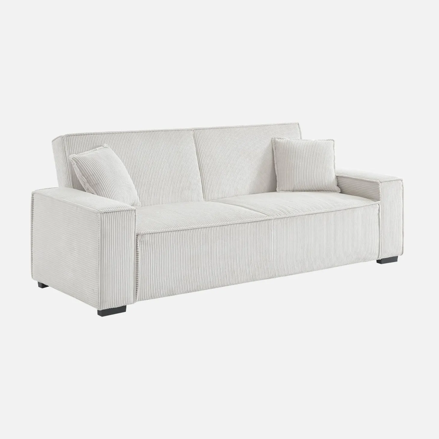 3-zits corduroy slaapbank