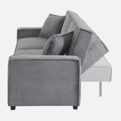 3-zits corduroy slaapbank