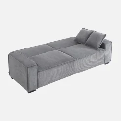 3-zits corduroy slaapbank