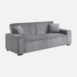 3-zits corduroy slaapbank