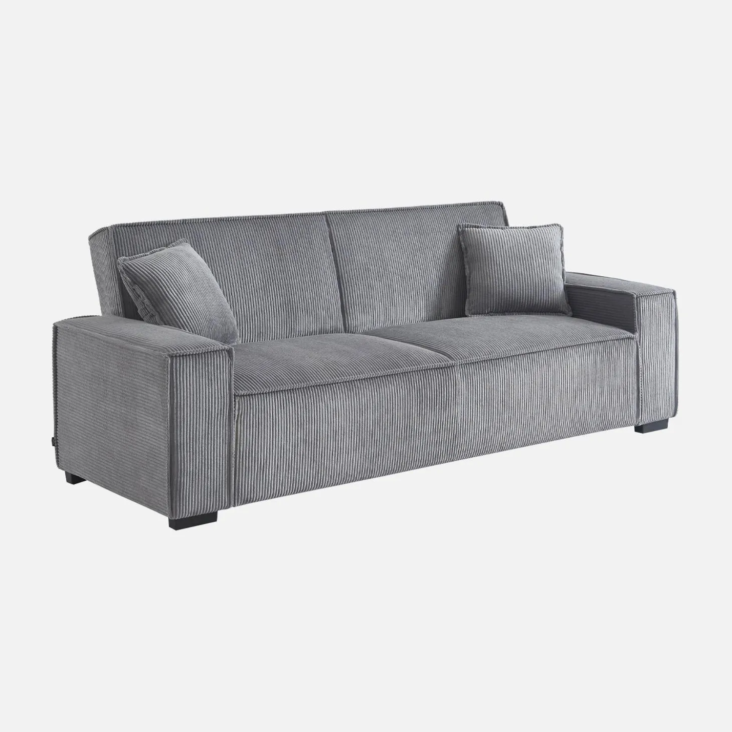 3-zits corduroy slaapbank
