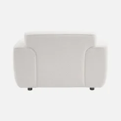 1-zits fauteuil in boucléstof