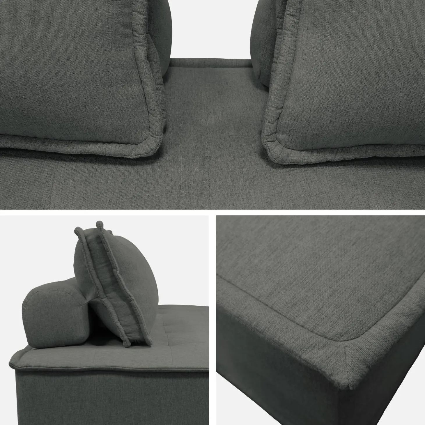2-zits fauteuils voor gestoffeerde modulair bank (Set van 2)