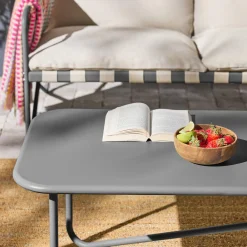 4-zits loungeset met tafel metaal buiten