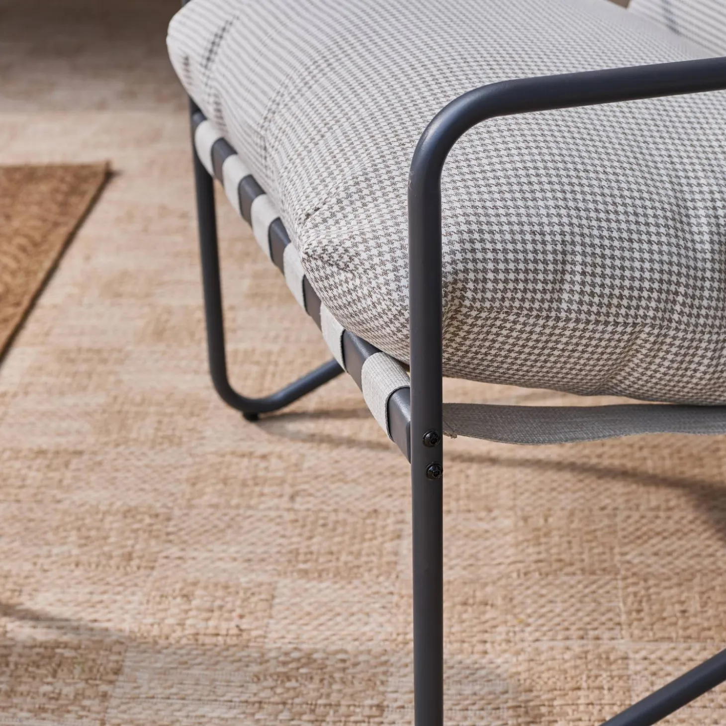 4-zits loungeset met tafel metaal buiten