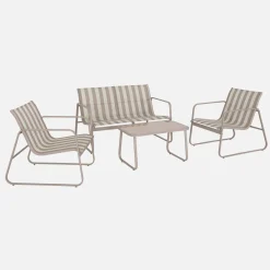4-zits metalen tuinmeubelset