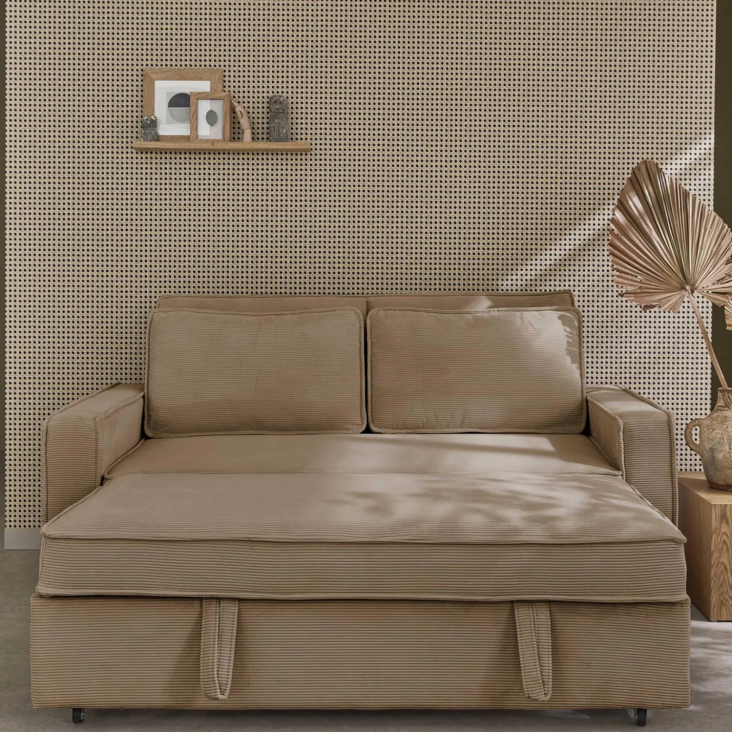 2-zits slaapbank corduroy