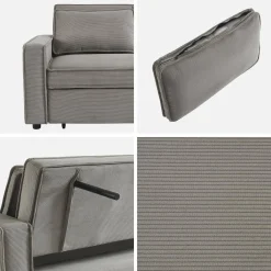 2-zits slaapbank corduroy