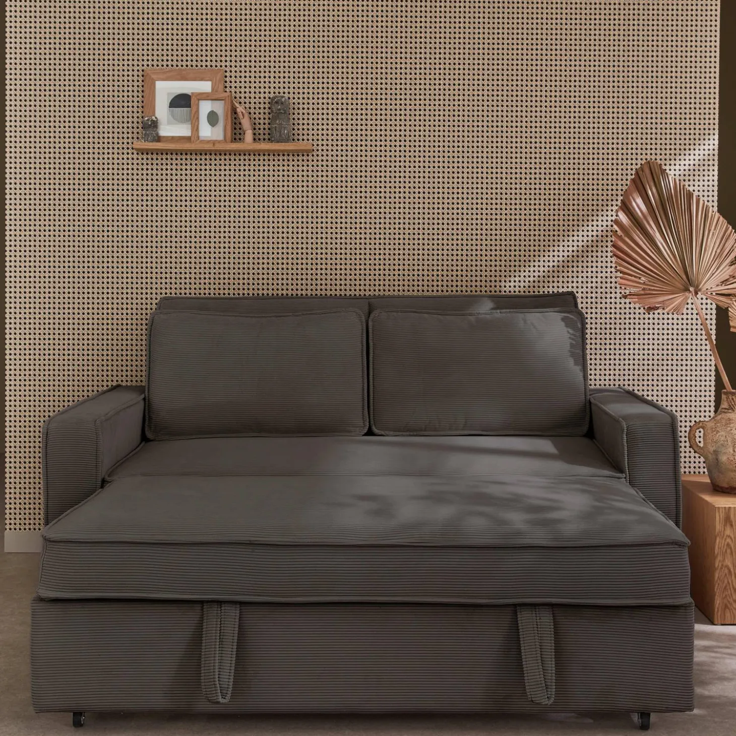 2-zits slaapbank corduroy