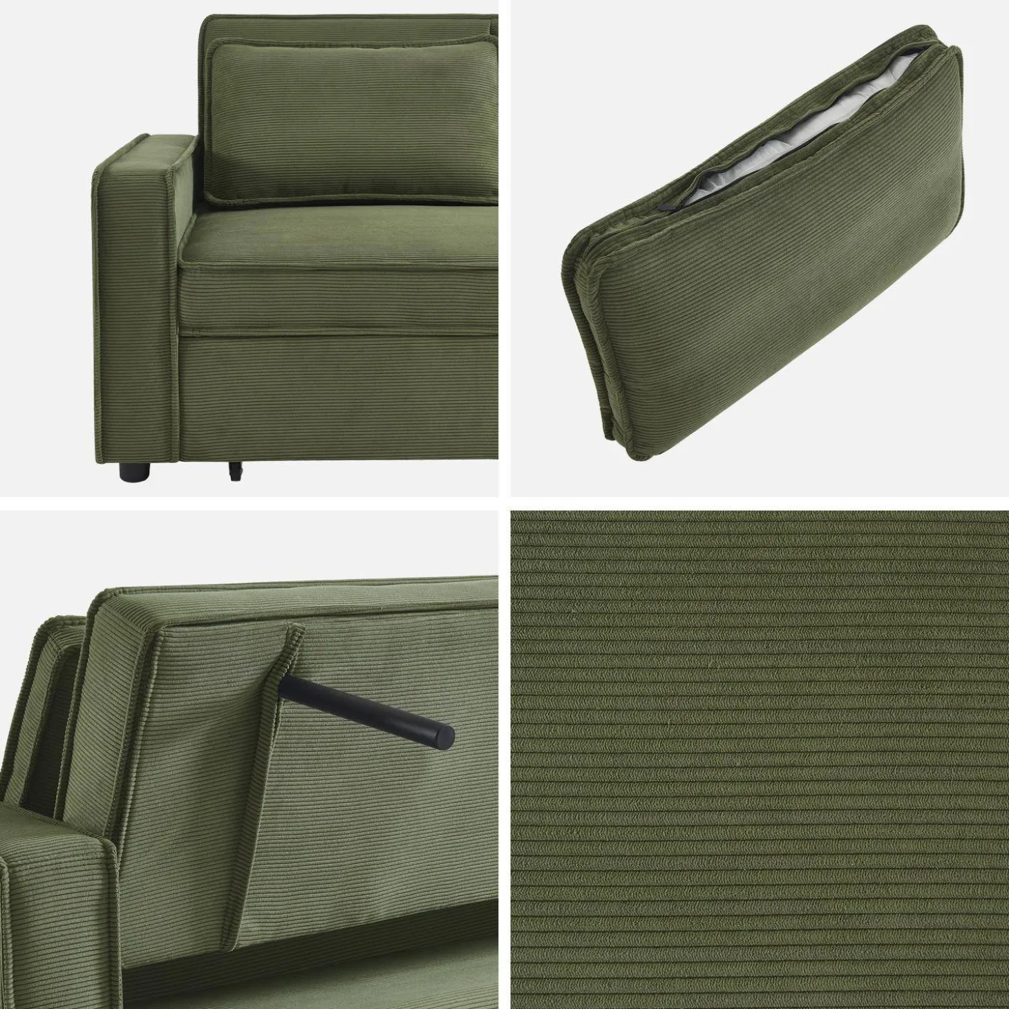 2-zits slaapbank corduroy