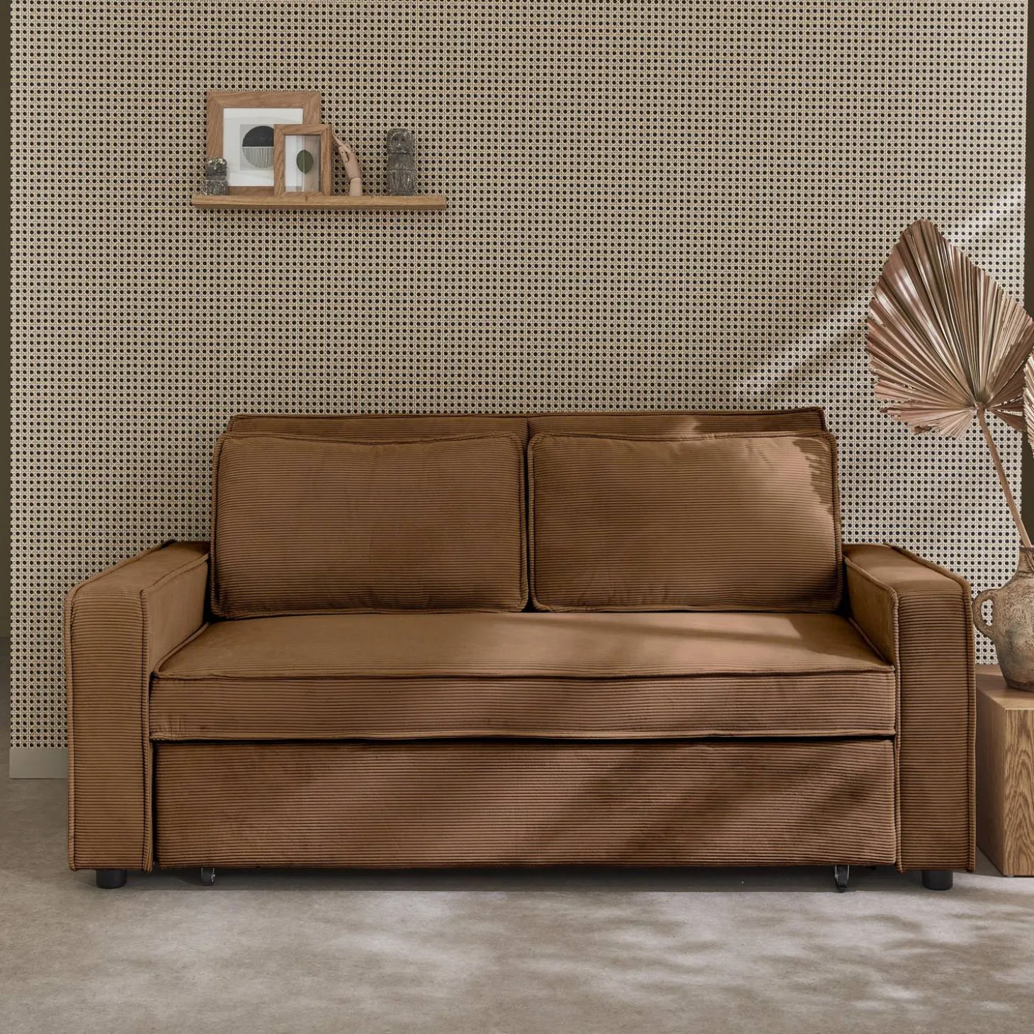 2-zits slaapbank corduroy