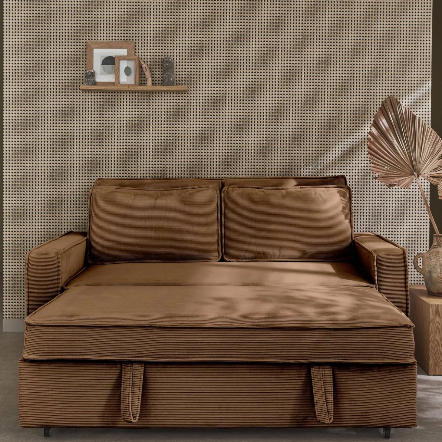 2-zits slaapbank corduroy