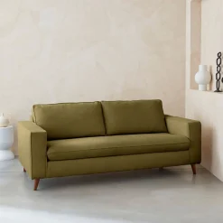 3-zits slaapbank met matras van 12 cm - Made in France