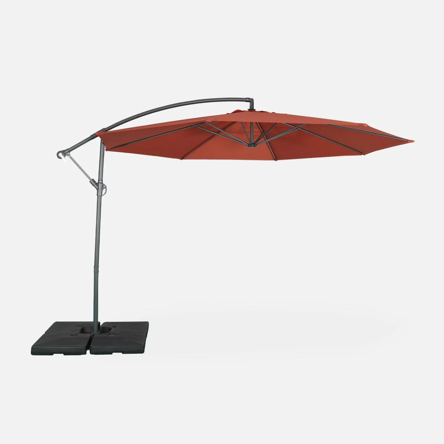 Zweefparasol rond 350cm