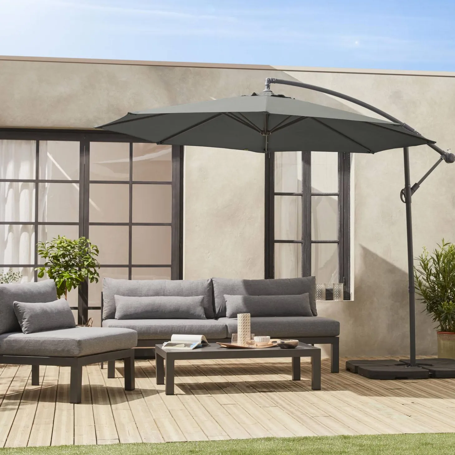 Zweefparasol rond 350cm