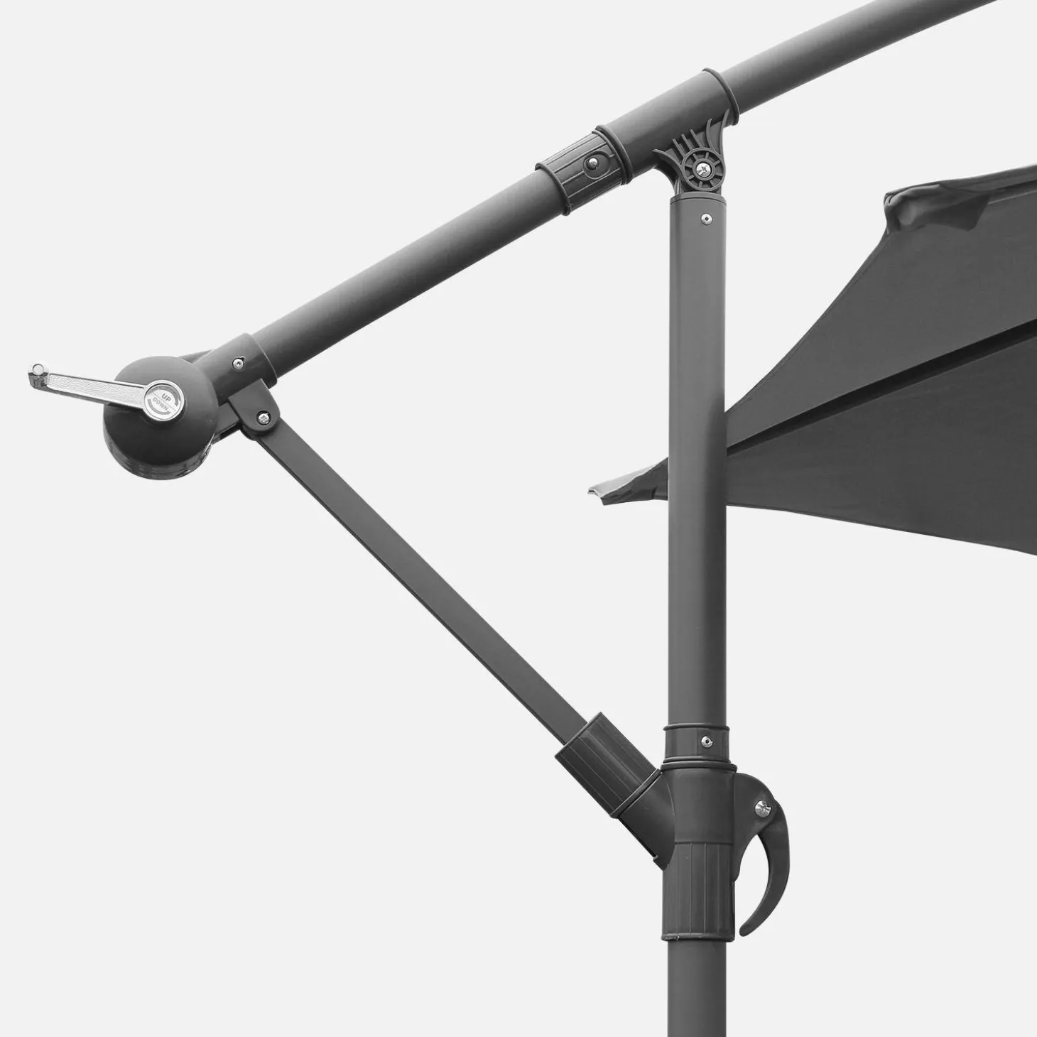 Zweefparasol, rond, Ø300cm