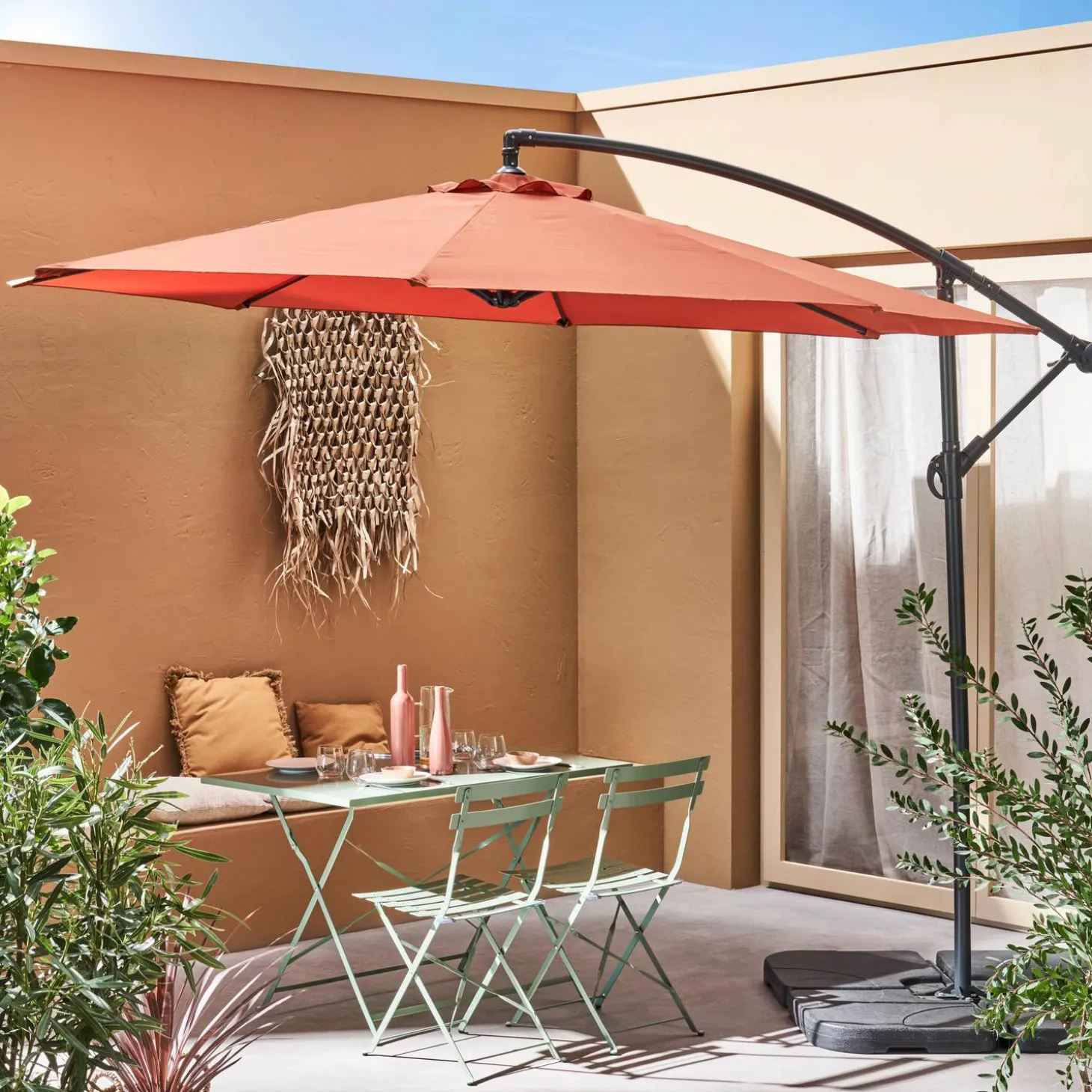Zweefparasol, rond, Ø300cm