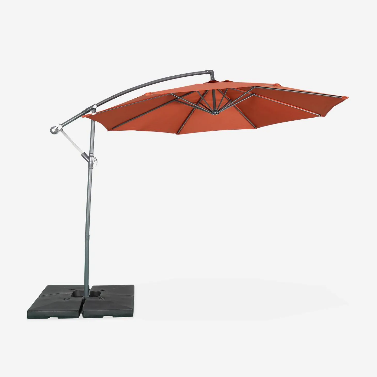 Zweefparasol, rond, Ø300cm