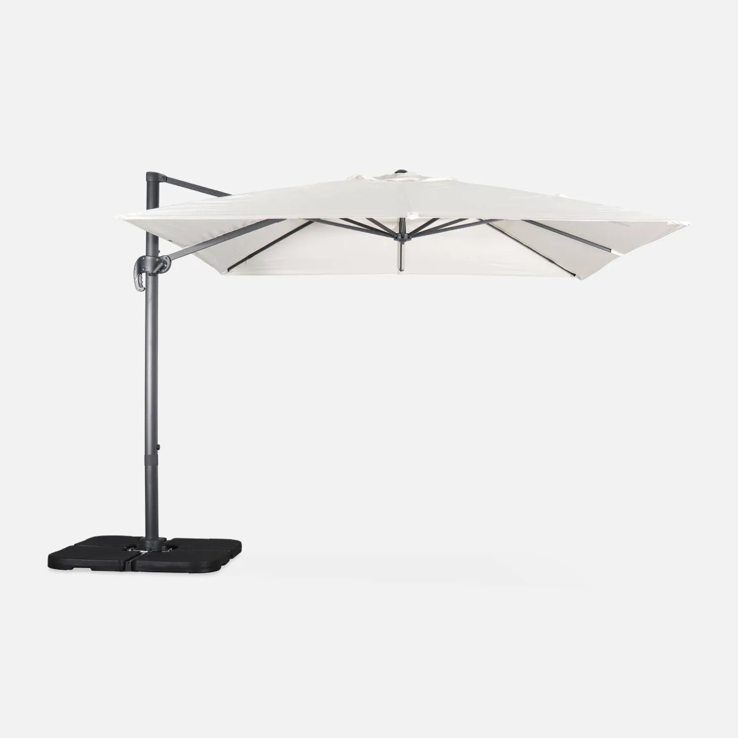 Zweefparasol, vierkant 3x3m