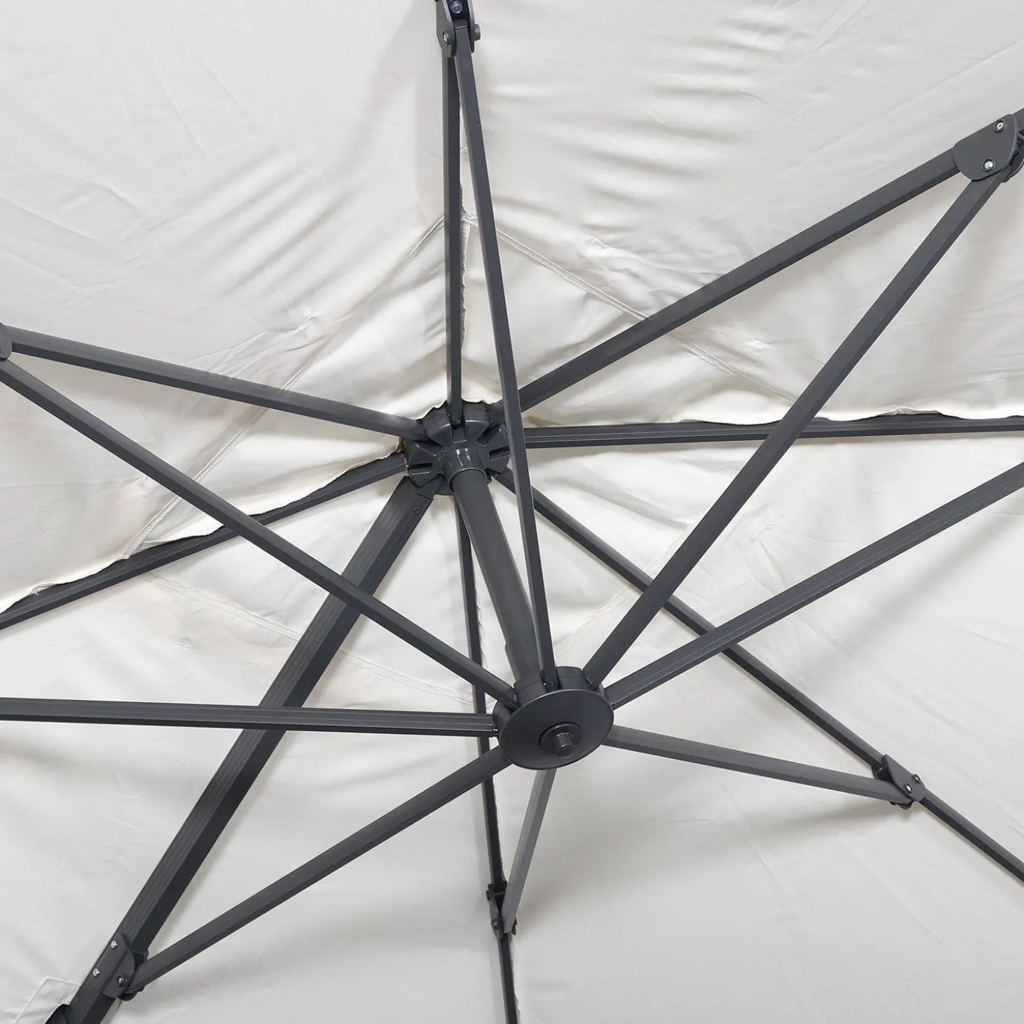 Zweefparasol, vierkant 3x3m