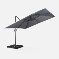Zweefparasol, vierkant 3x3m