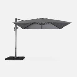Zweefparasol, vierkant 3x3m