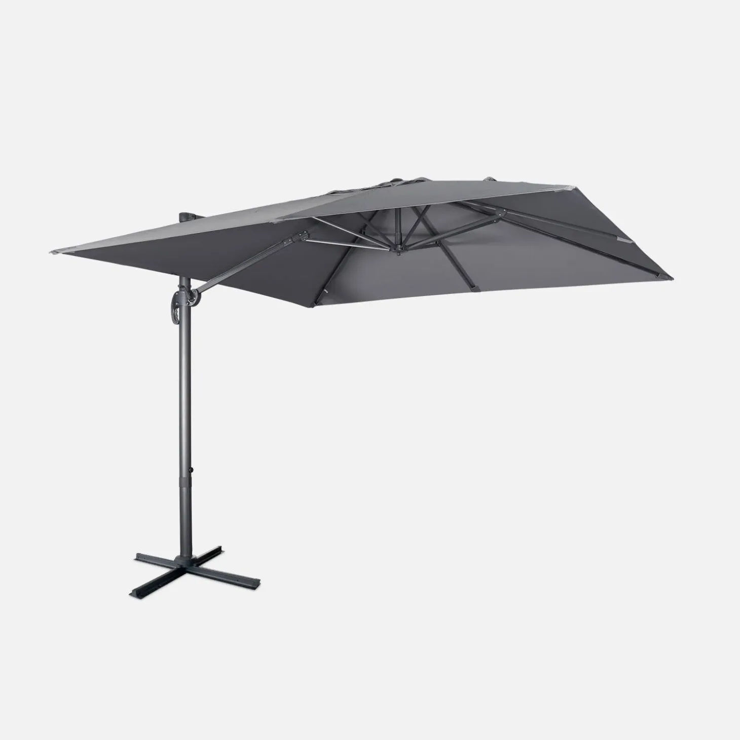 Zweefparasol, vierkant 3x3m