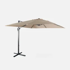 Zweefparasol, vierkant 3x3m