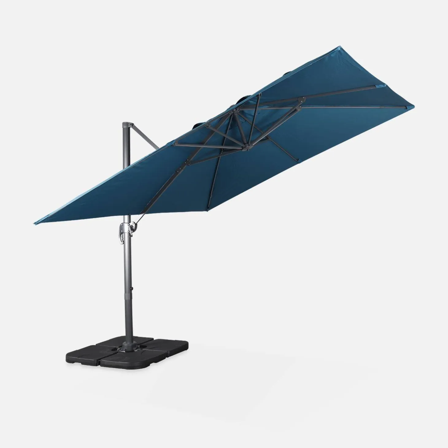 Zweefparasol, vierkant 3x3m