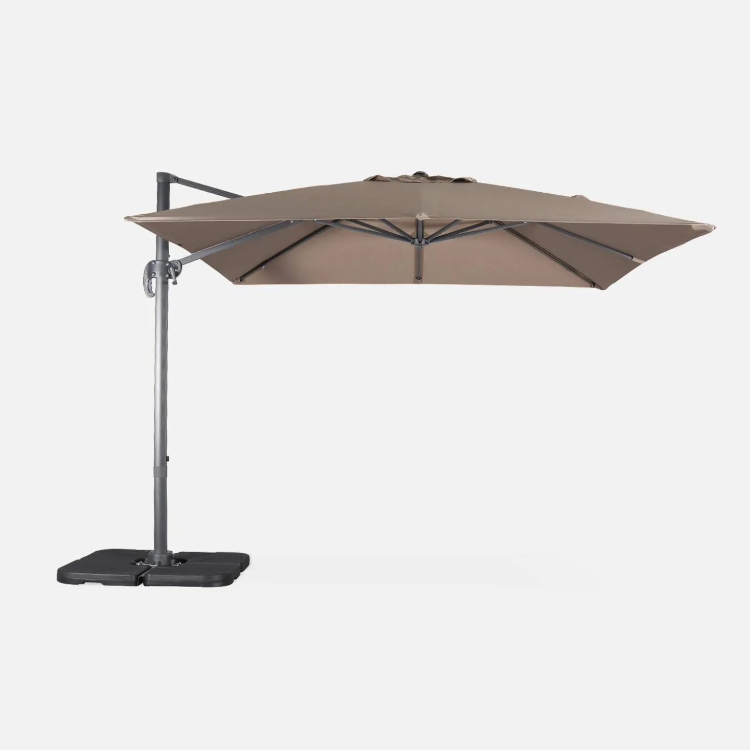 Zweefparasol, vierkant 3x3m