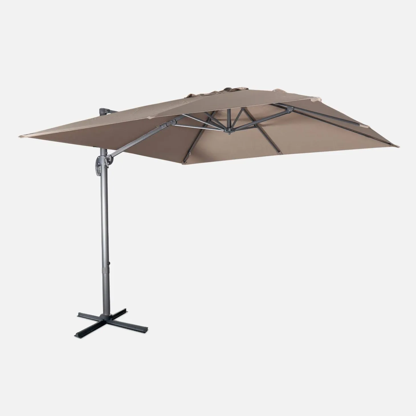 Zweefparasol, vierkant 3x3m